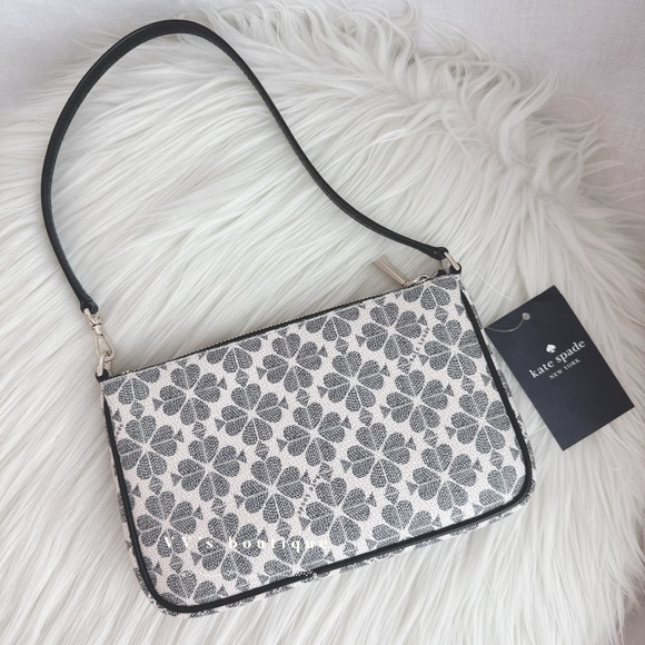 NWT Kate Spade Spade Flower Convertible Wristlet Black Multi KI378 - Picture 2 of 10